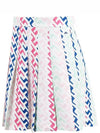 Women's Adina Print Pleated Skirt Pink Painted Bridge - J.LINDEBERG - BALAAN 3