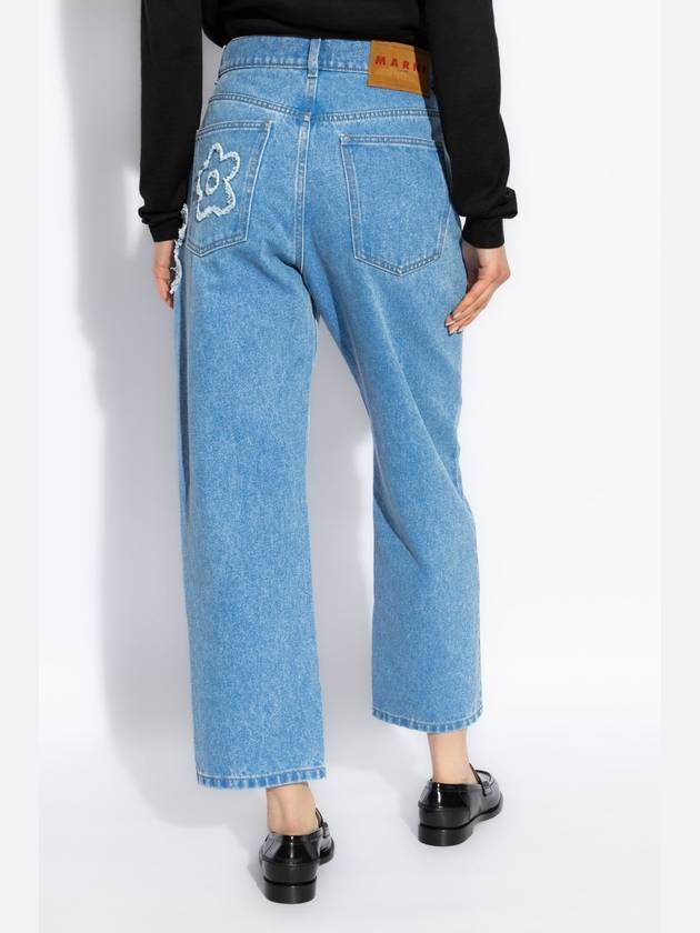 Marni Jeans With Stitching, Women's, Blue - MARNI - BALAAN 4