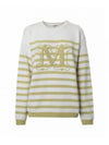 Women's Ragno Striped Knit Top Yellow - MAX MARA - BALAAN 2