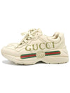 Women s Gucci 528892 Ivory Leather Vintage Logo Rhyton Sneakers 36 5 gt Gangbuk used luxury goods - GUCCI - BALAAN 6