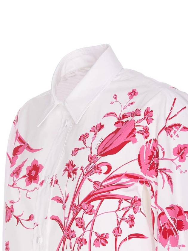 cotton poplin shirt white - GUCCI - BALAAN 4