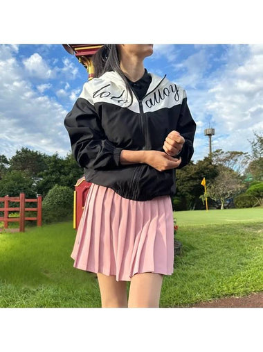 Women s Golf Windbreaker Jumper Easy Fit Lettering Hooded Zip Up Wear - LOLOALLOY - BALAAN 1