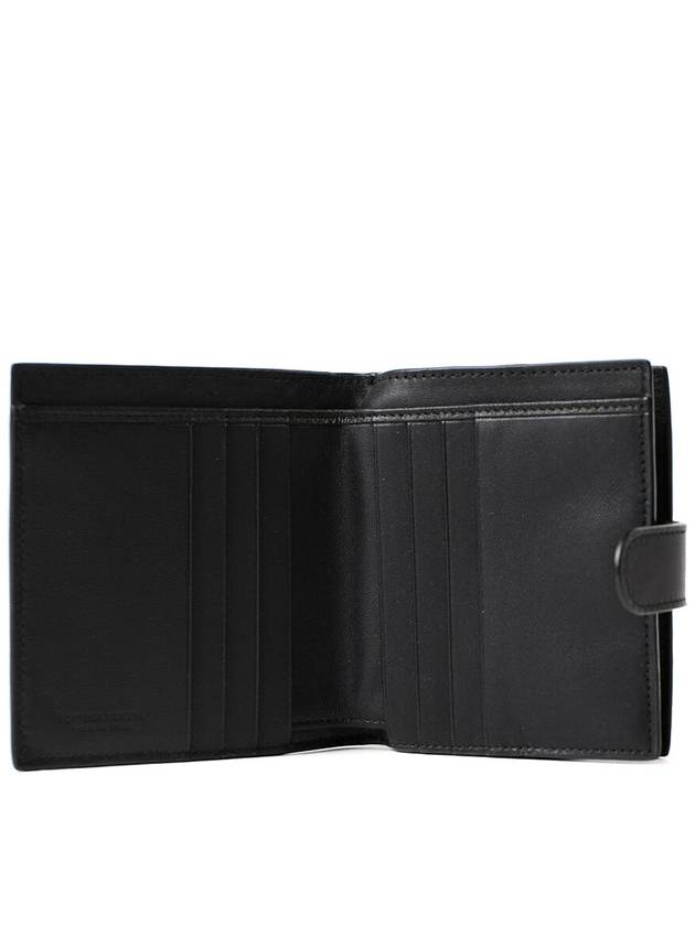 Intrecciato Nappa Half Wallet Black - BOTTEGA VENETA - BALAAN 5