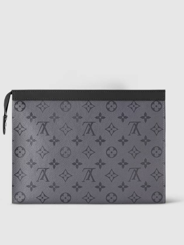 Monogram Eclipse Reverse Pochette Voyage MM Pouch Bag Grey - LOUIS VUITTON - BALAAN 6