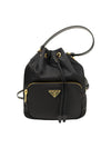 Duet Re-Nylon Bucket Bag Black - PRADA - BALAAN 1