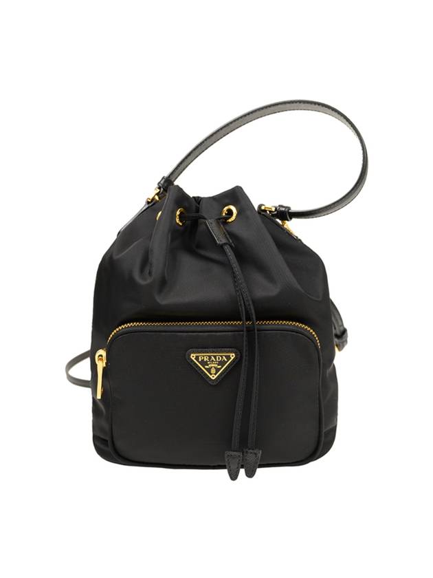 Duet Re-Nylon Bucket Bag Black - PRADA - BALAAN 1