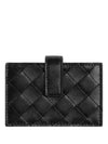 Intrecciato Accordion Card Wallet Black - BOTTEGA VENETA - BALAAN 3