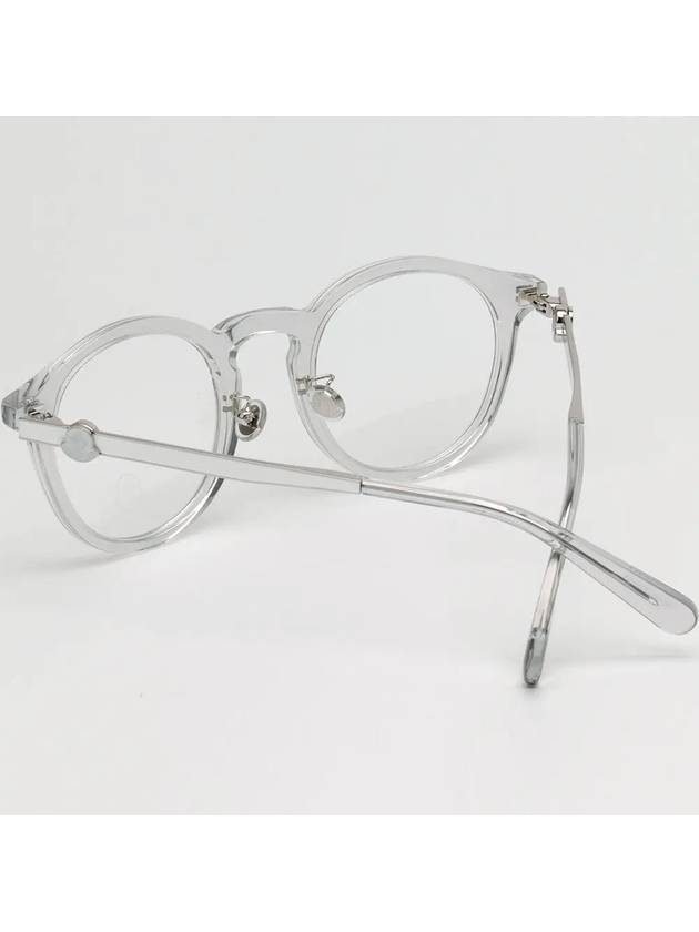 Eyewear Round Plastic Eyeglasses Grey - MONCLER - BALAAN 5