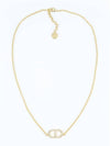 Petit CD Crystal Necklace Gold - DIOR - BALAAN 2