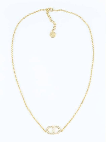 Petit CD Crystal Necklace Gold - DIOR - BALAAN 2