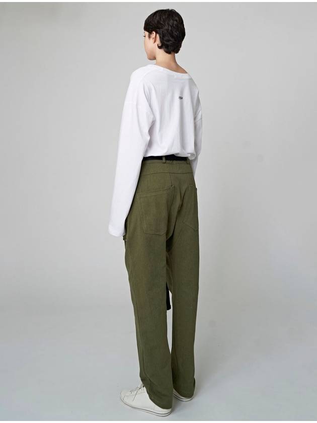 Patch Pocket Baggy Pants Khaki - ATHPLATFORM - BALAAN 7