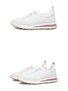 Fine Kid Suede Tech Runner White - THOM BROWNE - BALAAN 5