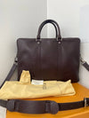 Taiga leather Forte Voyage PM business briefcase - LOUIS VUITTON - BALAAN 1