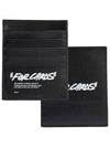 logo printing card wallet black - OFF WHITE - BALAAN.