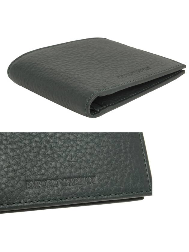 Men's Leather Half Wallet Green - EMPORIO ARMANI - BALAAN 4