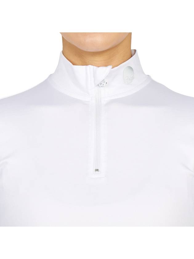 Golf wear neck polar brushed long sleeve t-shirt G01560 001 - HYDROGEN - BALAAN 6