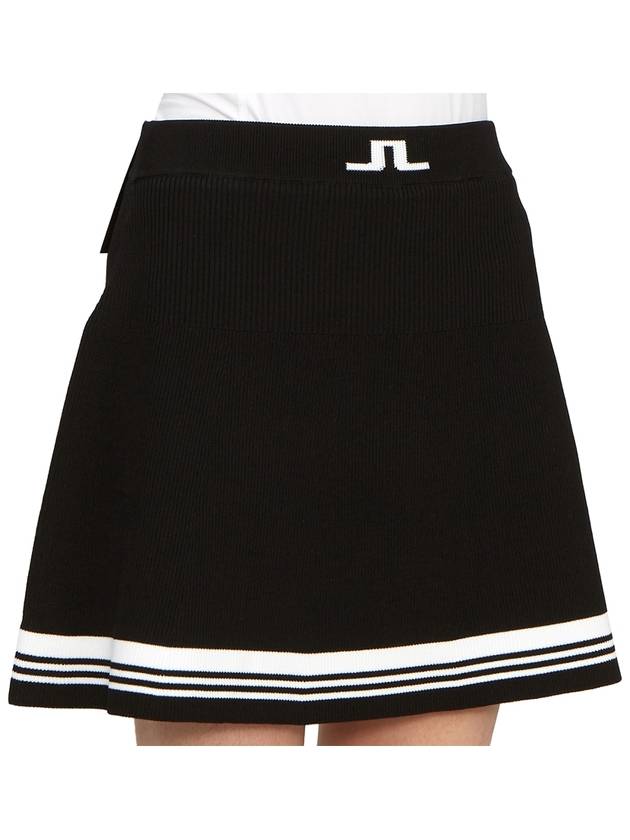 Women's Frida Striped Knit Skirt Black - J.LINDEBERG - BALAAN 10