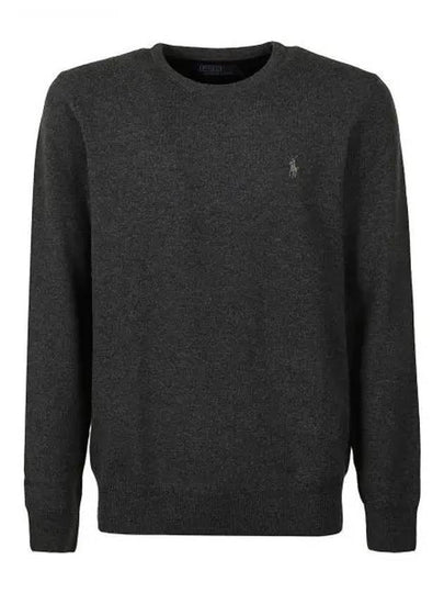 Logo Basic Pullover Knit Top Dark Grey - POLO RALPH LAUREN - BALAAN 2