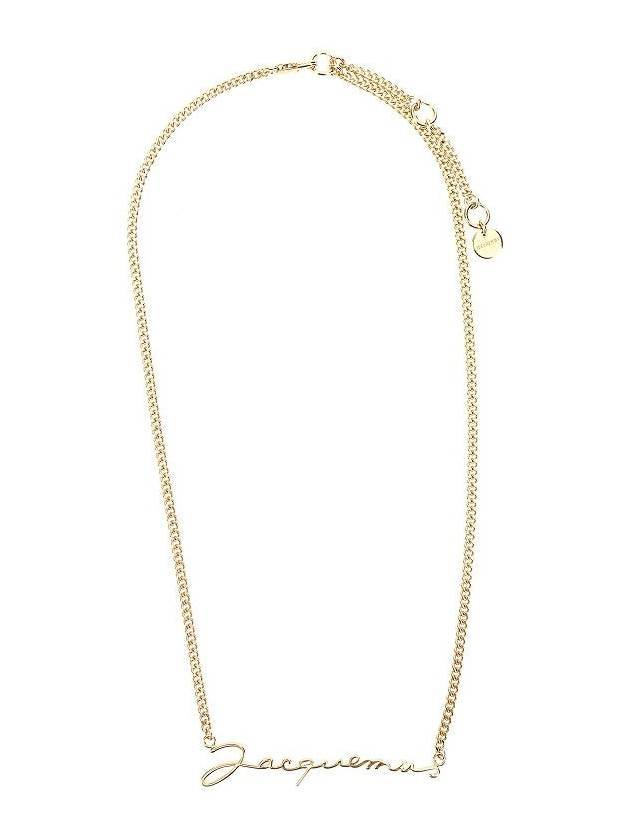 La Chain Signature Logo Chain Necklace Gold - JACQUEMUS - BALAAN 1