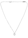 Gancini Crystal Necklace Silver - SALVATORE FERRAGAMO - BALAAN 2