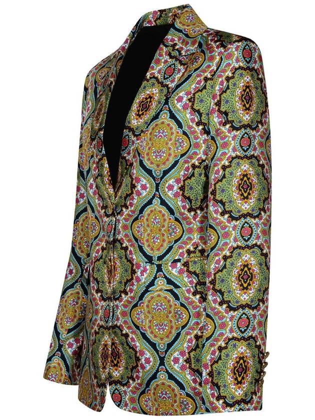 floral print silk jacket - ETRO - BALAAN 3