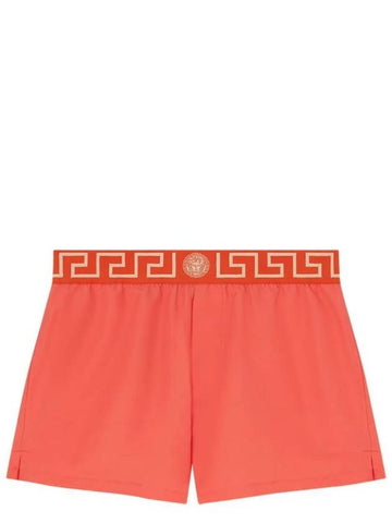 Greca Waistband Swim Shorts ABU010221A11120 - VERSACE - BALAAN 1