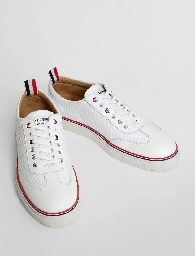 Men's Heavy Athletic Low Top Sneakers White - THOM BROWNE - BALAAN 9