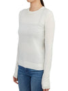 Regal Wool Crew Neck Knit Top New Ivory - THEORY - BALAAN 3