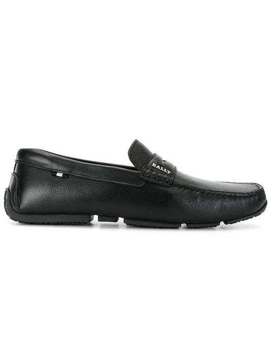 Men's Pavel Logo Driving Shoes Black - BALLY - BALAAN 2