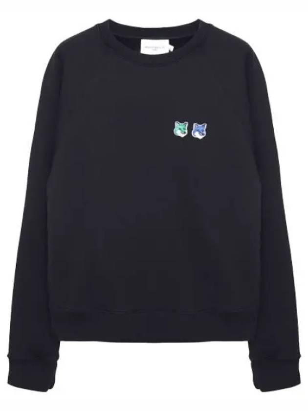 Double Monochrome Foxhead Adjusted Sweatshirt Women - MAISON KITSUNE - BALAAN 1