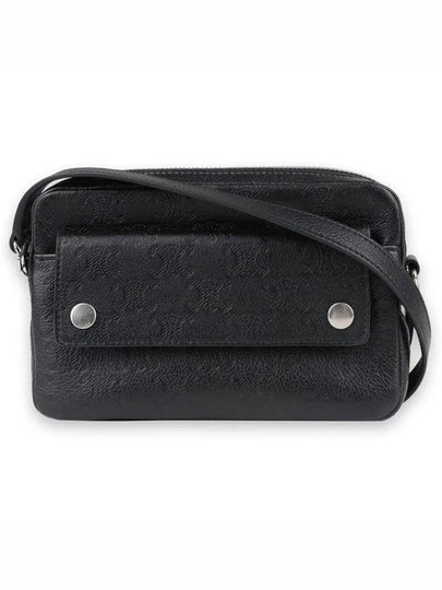 Triomphe Embossed Mini Calfskin Camera Cross Bag Black - CELINE - BALAAN 2