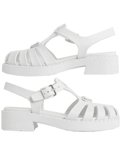 Sporty Foam Rubber Sandals White - PRADA - BALAAN 2