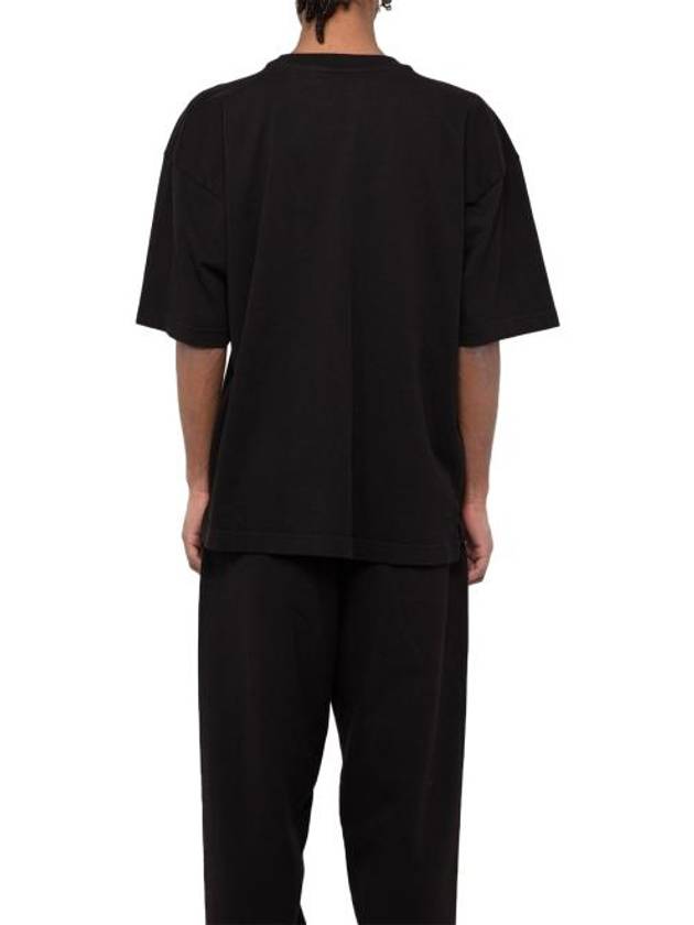 Cotton Short Sleeve T-Shirt Black - MAISON MIHARA YASUHIRO - BALAAN 5