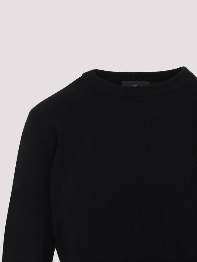 Rick Owens Wool Cashmere Knit Top Black - MONCLER - BALAAN 4