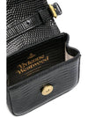 Lizard Leather Mini Bag Black - VIVIENNE WESTWOOD - BALAAN 6