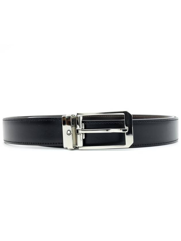 30mm Reversible Leather Belt Black Brown - MONTBLANC - BALAAN 2