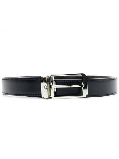 Reversible Leather Belt Black Brown - MONTBLANC - BALAAN 2