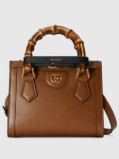 Diana Bamboo Leather Mini Leather Tote Bag Cuir - GUCCI - BALAAN 2