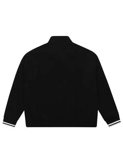 SET UP Spring Sleeve Jersey Color Matching Blouson Jumper 1123LZGNBLACK - BLACK&WHITE - BALAAN 2