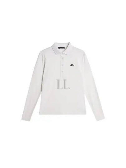 Flor Logo Polo Long Sleeve T-Shirt White - J.LINDEBERG - BALAAN 2