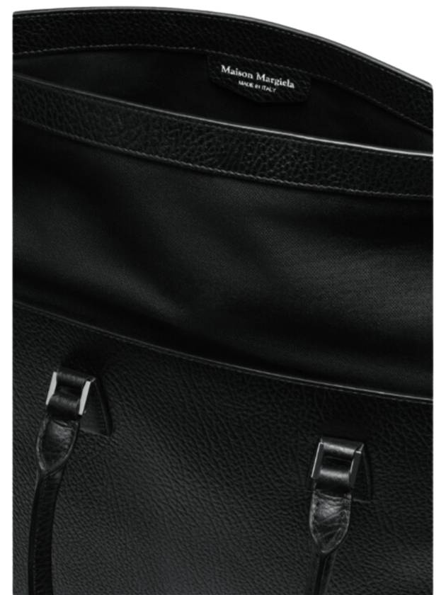 5AC Daily Vertical Leather Backpack Black - MAISON MARGIELA - BALAAN 6