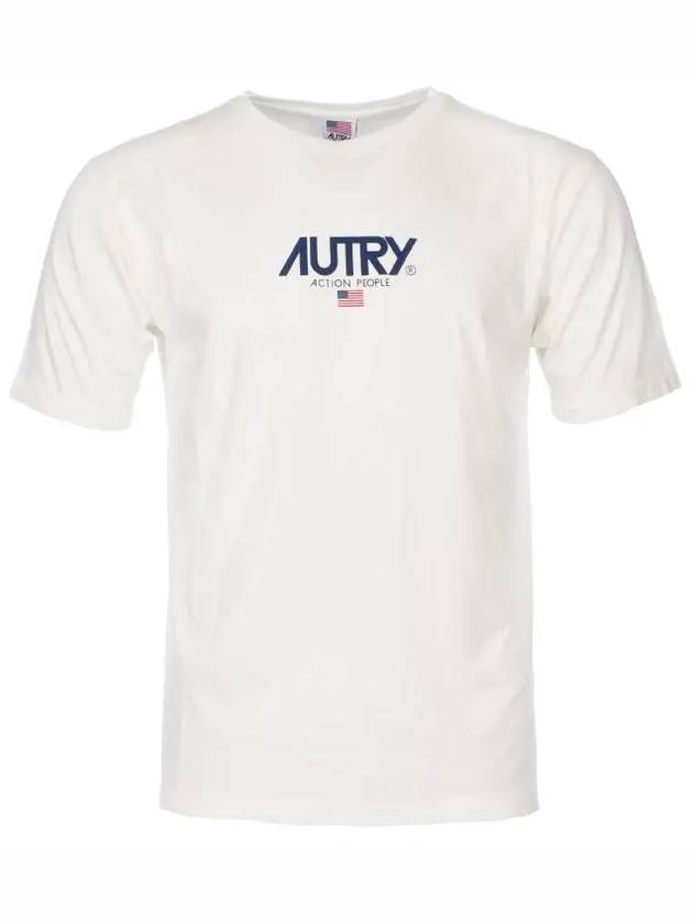 Iconic Logo Patch Short Sleeve T-Shirt White - AUTRY - BALAAN 7