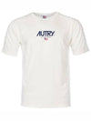 Iconic Logo Patch Short Sleeve T-Shirt White - AUTRY - BALAAN 7