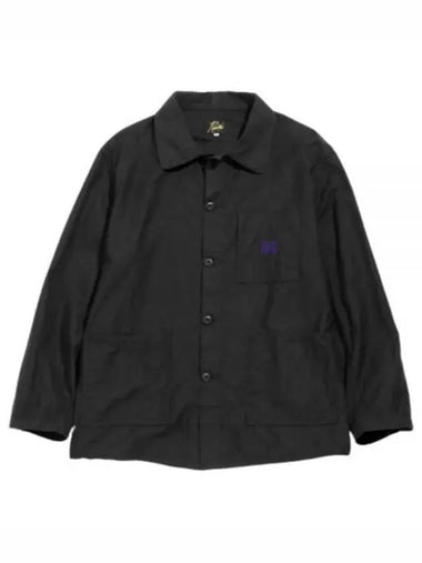 24 D N Coverall Black OT179 DN Jacket - NEEDLES - BALAAN 1