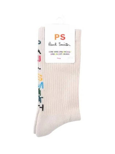 Back Logo Socks Ivory - PAUL SMITH - BALAAN 2