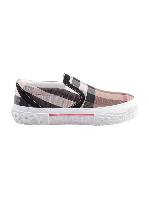 Embossed Logo Checked Slip-on - BURBERRY - BALAAN.