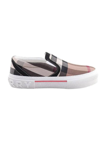 Embossed Logo Checked Slip-on - BURBERRY - BALAAN 1