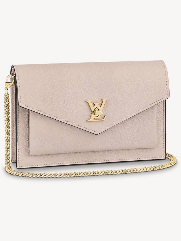 Mylockme Chain Pochette Calfskin Shoulder Bag Grey - LOUIS VUITTON - BALAAN 2