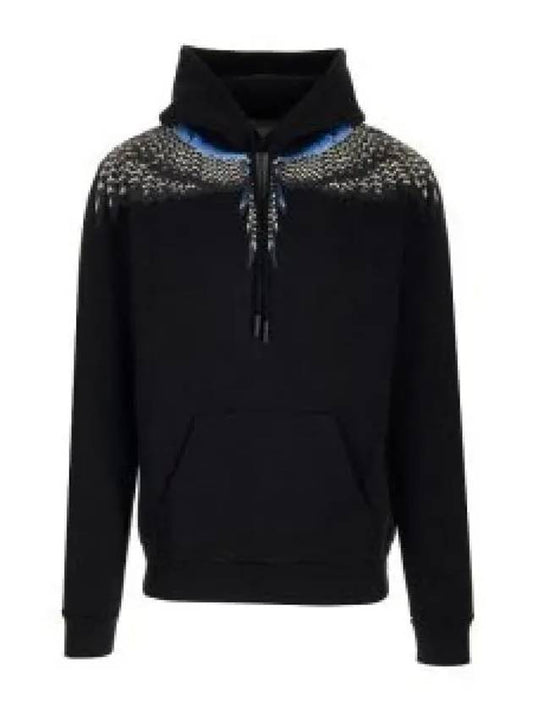 Grizzly Wings Regular Hoodie Black - MARCELO BURLON - BALAAN 2