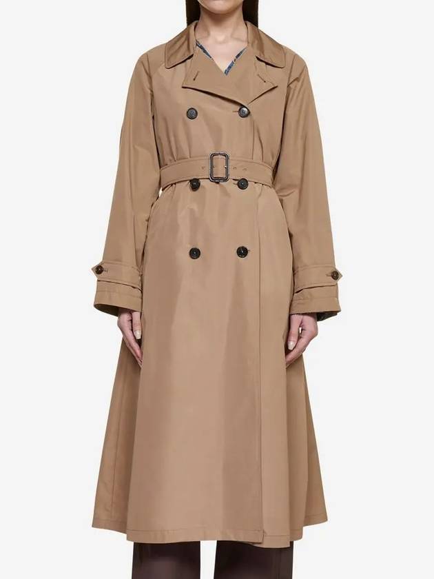 22SS I’m Pre Trench Coat Dark Camel 90210527 005 - MAX MARA - BALAAN 3